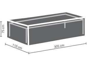 Schutzhülle FÜR GARTENTISCH - max. 300 cm OCT300
