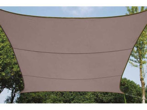 Sonnensegel Viereck 5x5 m - BRAUNGRAU GSS4500TA
