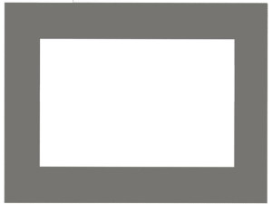 Visucontrol Touchpanel Rahmen Edelstahl-Look gebürstet, 10 Zoll