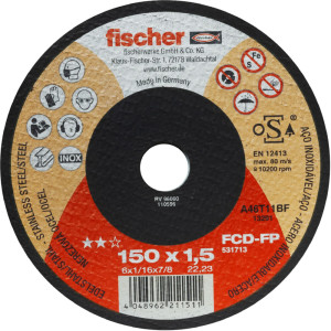 Fischer FCD-FP Inox 150mm 22,23mm 1,5mm Typ 41 (flach) für Stahl Edelstahl VPE 1 Stück
