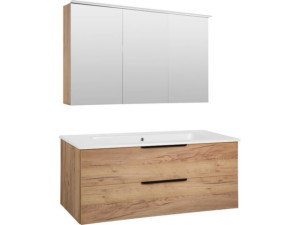 Badmöbel-set LOSSA Asteiche Cortina 2 Auszüge Breite 1210 mm