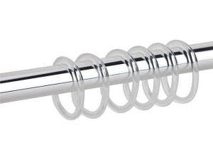 Duschvorhangringe ESOM Transparent, VPE 12 Stück