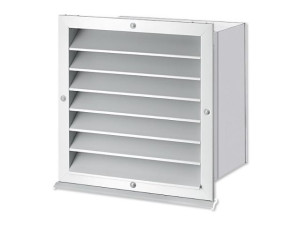 Tecalor AWG 315 GL, Wanddurchführung, Wetterschutzgitter, Grau lackiert, wärmegedämmt, 232955