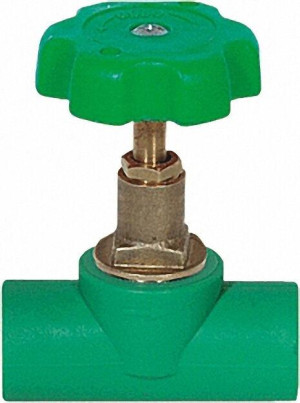 Ppr Rohr Aqua-Plus absperrbarer Hahn mit Verstellrad d = 25mmx3/4''