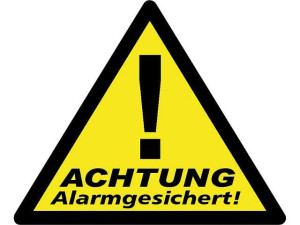 Aufkleber Videoüberwachung WAK-A, 70x85mm, VPE 3 Stück