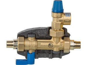 Speichersicherheitsgruppe SpeiSIGru I, DN15 mit ½" AG für Warmwasserspeicher, Sicherheitsventil 6 bar