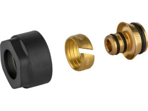 Klemmringverschraubung schwarz d16mm x DN15(1/2') VPE=2Stück