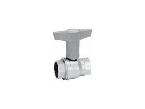 G.bee Durchgangskugelhahn 3/8", Messing, für Gas und Trinkwasser, mit ISO-T-Griff