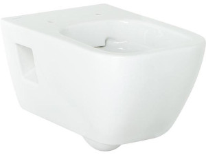 Wandtiefspül-wc, spülrandlos Renova Plan weiß teilgeschl. Fo. BxHxT: 355x330x540mm