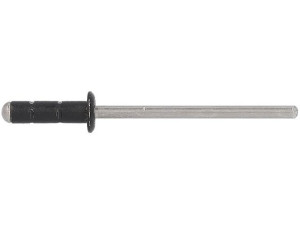 Blindniete PolyGrip Alu/Nirosta D=4x13, RAL 9011 Graphitschwarz VPE 500 Stück