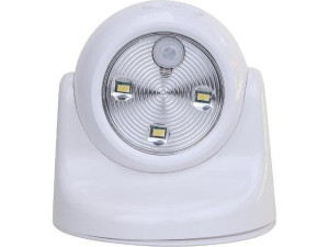 Led Lampe Bewegungsmelder Batterie Spot Deckenspot weiß 100 Lumen IP44 3xAA Erfassungsbereich bis 5 m