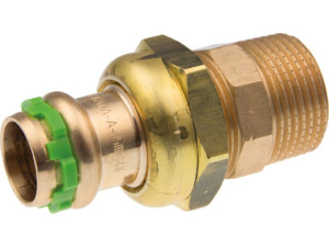 Logafix Kupfer Pressfitting Durchgangsverschraubung i/a fl 22xR1/2 für V-Kontur