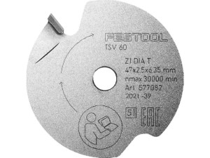 Sägeblatt Festool, 47 x 2,5 x 6,35 für TSV 60 K