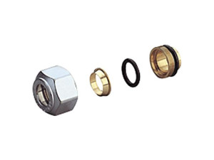 Giacomini 16x15 Adapter für Kupfer- und Weichstahlrohre mit Anschluss Feingewinde R178X016