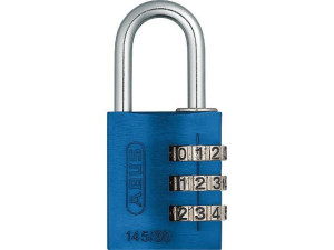 Aluminium Vorhangschloss Typ 145/30 blau