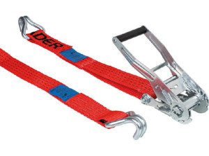 Ratschenzurrgurt, zweiteilig Classic Heavy, 2000kg,9m rot