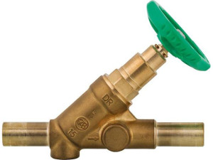 Freistromventil-ms DN15 (1/2") mit Steckende 15mm ohne Entleerung