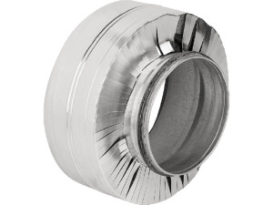 Dämm-reduzierstück DN160 xDN125 mit Alubescheinigung, 20mm Wandstärke