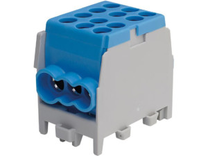 Hauptleitungs-abzweigklemme Farbe: blau, 2x Eingang 25mm² 4x Ausgang 16mm², 1-polig