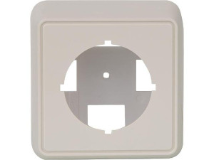 Aufputz-set 80x80x40mm für Anschlussdose alpinweiß 1 Stück