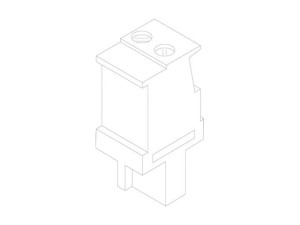Buderus 63036139 Anschlussklemme 2-pol Betgrau FPU