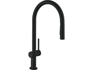 Hansgrohe Spültischmischer 210 Talis M54, seitl. Bedienung mit ausziehb. Geschirrbrause,schwarz matt