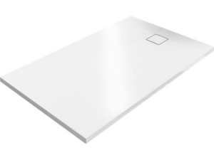 Duschwanne Hüppe EasyFlat Mineralguss weiß 1600x1000x30 mm Ablauf:kurze Seite