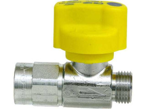 Gasabsperrkugelhahn DN15 1/2" für Schlauchanschluss Durchgangsform mit TAS