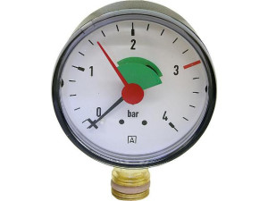 Heizungsmanometer 63 mm 3/8" - 2,5 bar - radial DN10 3/8" radial