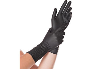 Nitril-handschuh SAFE LONG puderfrei, Größe XL, L=300mm, schwarz, VPE 100 Stück