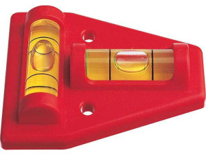 Kreuzwasserwaage K5 aus Kunststoff 45mmx60mm, 2 Acrylglaslibellen unzerbrechlich