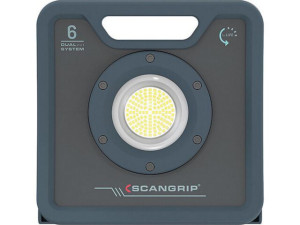 Akku-led-arbeitsleuchte scangrip® NOVA 6 C+R for LIFE, Baustrahler, 18 V mit 3,2 Ah Akku