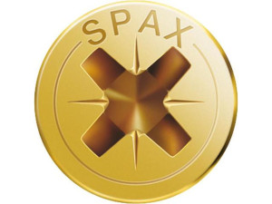 Senkkopfschraube Spax Yellox Vollgewinde Kreuzschlitz d 2,5x12mm VPE 1000 Stück