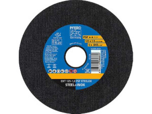Trennscheibe PFERD d 125 x 1,0 x 22,23mm, gerade für Stahl, Edelstahl