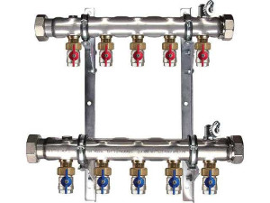 Soleverteiler 2" für 10 Solekreise Baulänge 840mm