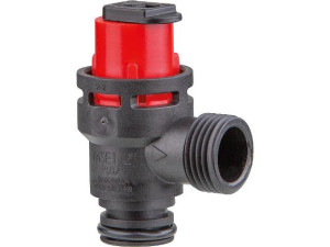 Intercal Sicherheitsventil rechtwinklig, Kunststoff, für Ecoheat Gas H15/HS15/S30, Heizungsanwendung, 88.20270-0210