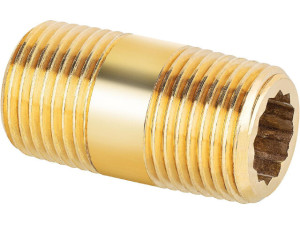 Doppelnippel-messing AG/AG DN32 (1 1/4") x 60mm
