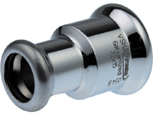 Logafix C-Stahl Reduzierstück i/i 22x28 Pressfitting M-Kontur