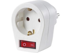 Steckerschalter mit Kontrolllampe, weiß LSV 6492
