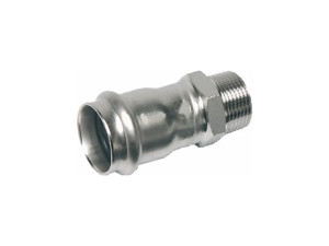 Sanha Pressfitting , Übergangsnippel 18x3/4 AG, Edelstahl , Nr.9243G