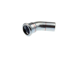 Logafix C-Stahl Bogen 45 i/a 28 Pressfitting M-Kontur