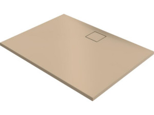 Duschwanne Hüppe EasyFlat Mineralguss weiß matt 1000x900x30 mm Ablauf:lange Seite