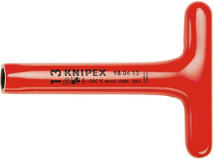 Sechskant-steckschlüssel KNIPEX isoliert bis 1000V mit Quergriff SW22, L: 200mm