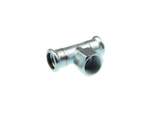 Logafix C-Stahl T-Stück IG i/i/i 42xRp3/4x42 Pressfitting M-Kontur