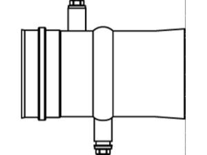 Viessmann 7539971 Kesselanschluss-Stück 1/2" (Systemgröße d 100 mm)