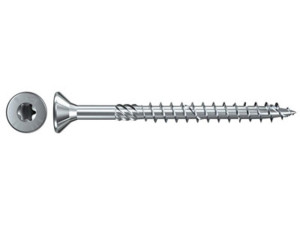 Fischer Spanplattenschrauben Power-Fast, 5,0x120, Senkkopf, blauverzinkt, Teilgewinde Innenstern TX, 652464, VPE 200 Stück