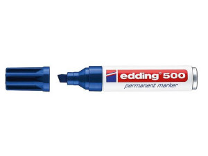 Edding Permanentmarker 500 blau Strichbreite 2 - 7mm Keilspitze