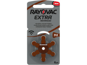 Rayovac Hörgerätebatterie 312AE 6er Blister