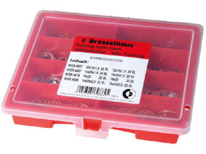 Sortimentskoffer Dichtringe Kupfer/Aluminium, DIN 7603, 160-teilig