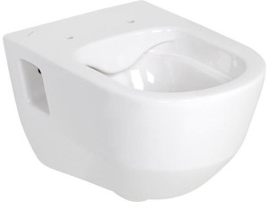 Wandtiefspül-wc Laufen PRO, weiß, spülrandlos, mit Befestigungsnischen, BxHxT 360x340x530mm